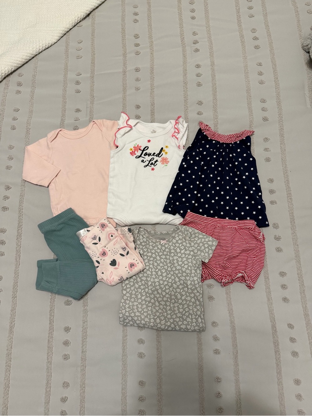 Baby Girls 7-Piece Pajama & Sleepwear Set - White, Pink, Navy, Gray, Green